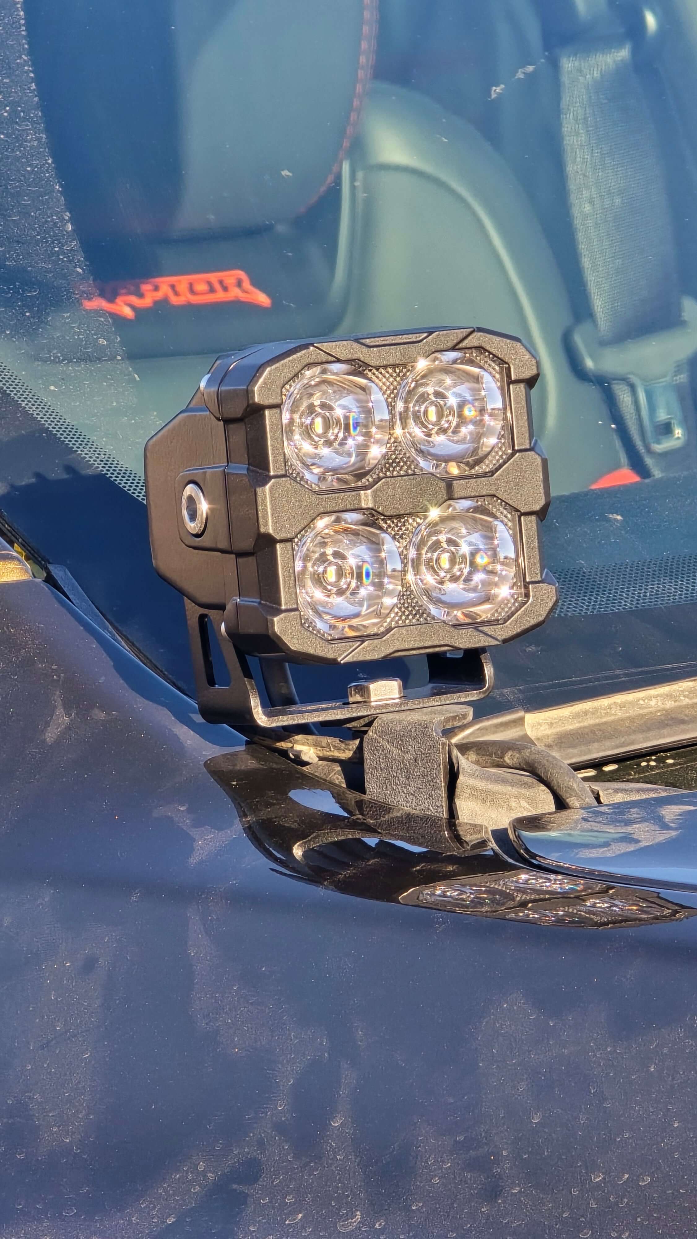 2024+ Ford Ranger Raptor Hood Mount/Ditch Lights - PRO