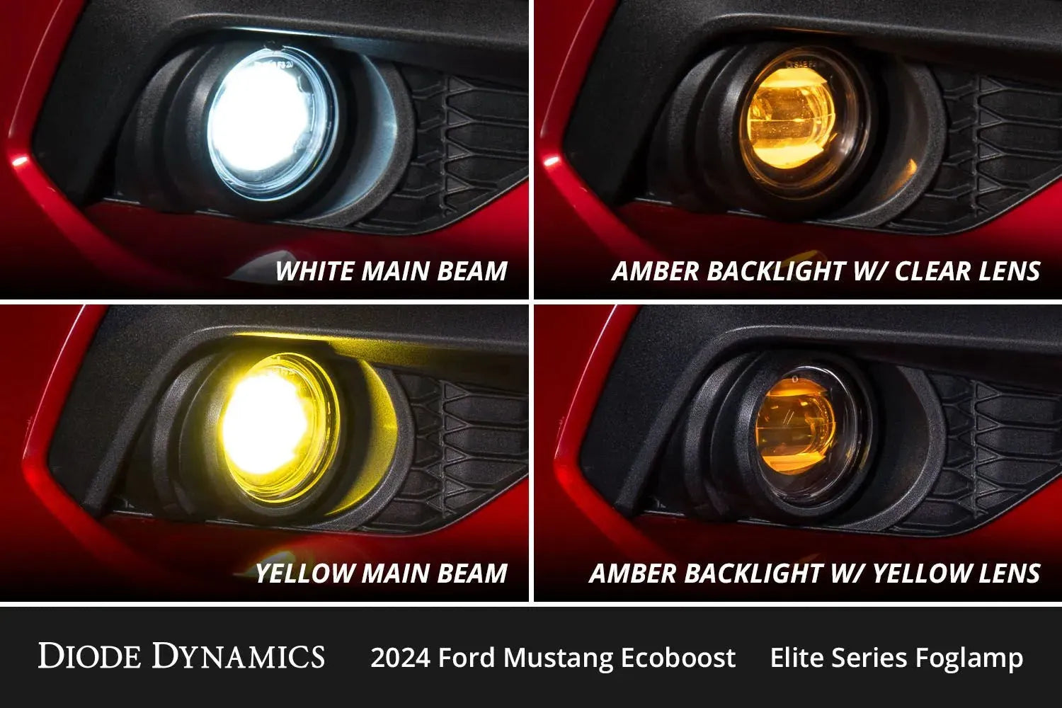Diode Dynamics Elite Series Add-On Fog Lamp Kit for 2024-2025 Ford Mustang