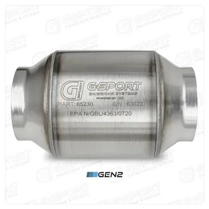 GESI G-Sport 400 CPSI GEN 2 EPA Compliant 3.0in Inlet/Out Catalytic Converter-4.5in x 4in 500-850HP