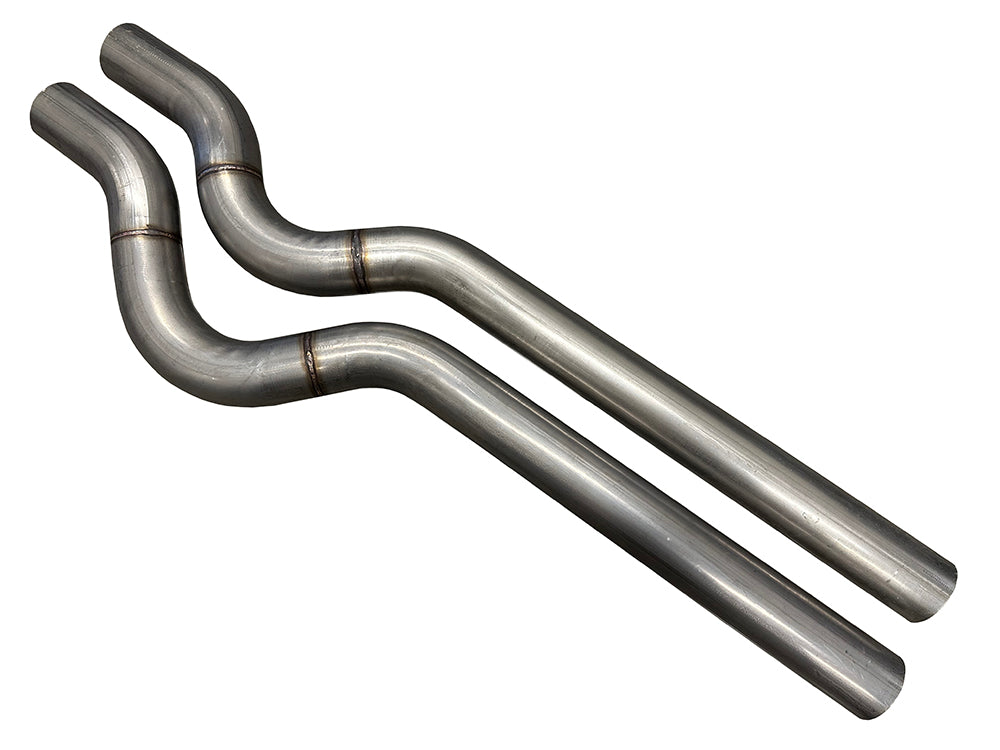 Stainless U-Bend Exhaust Tubing | (44" Long, 3" Dia) Pair