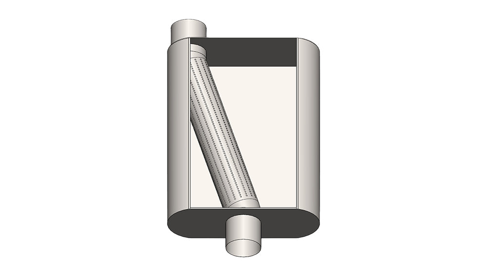 Speed Engineering 2.5" Inlet/Outlet "Street Series" Muffler | (Center/Offset)