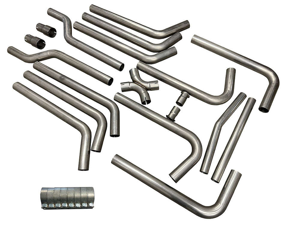 Universal 2.5" Exhaust Builder Kit "Deluxe" | (304 Stainless) LS Engine Swap
