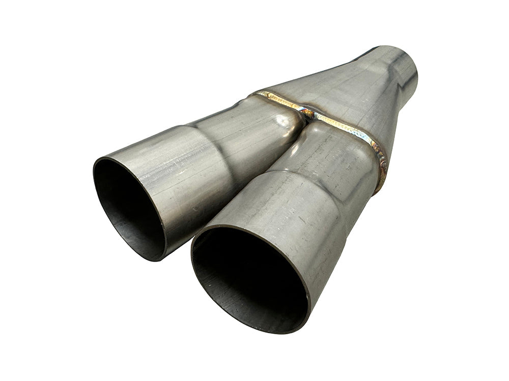 Universal Y-Pipe | (2.5" Inlets/3" Outlet) Stainless