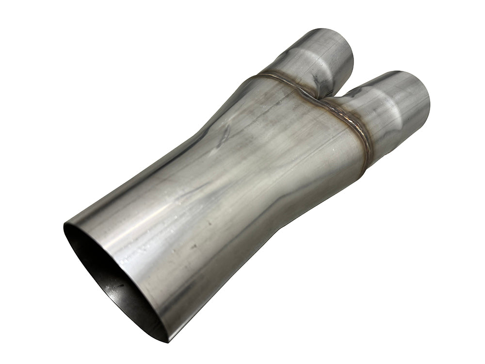 Universal Y-Pipe | (3" Inlets/4" Outlet) Stainless