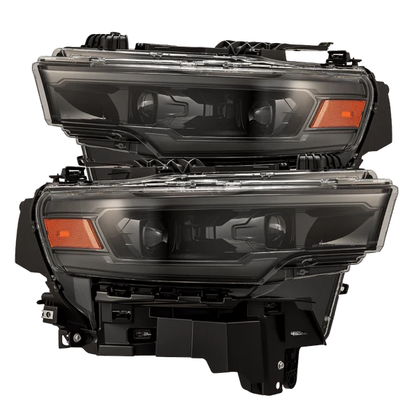 AlphaRex 25-26 Ram 1500 LUXX-Series LED Projector Headlights Alpha-Black