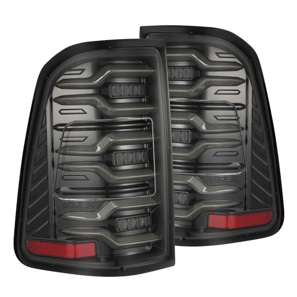 Alpharex 2025 Dodge Ram 1500 Luxx-Series LED Tail Lights - Alpha Black