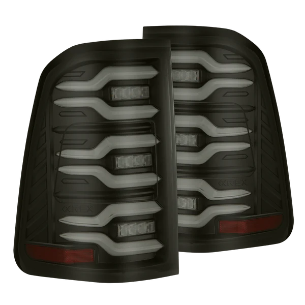 Alpharex 2025 Dodge Ram 1500 Luxx-Series LED Tail Lights - Black