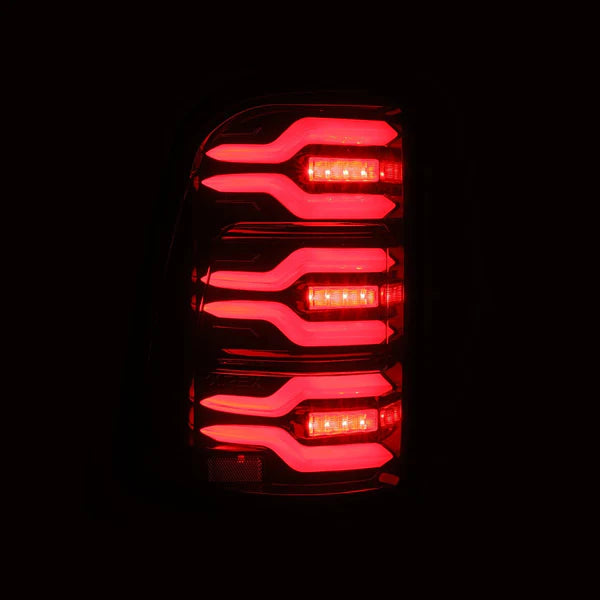 Alpharex 2025-2026 Ram 1500 LUXX-Series LED Tail Lights Black Red