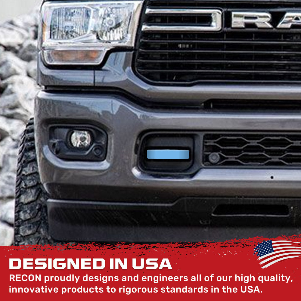 RECON Ram 21-26 RAM 1500 Tow Hook Covers 2-Piece Set of Silicone Covers Standard & LED Options - Multiple Colors