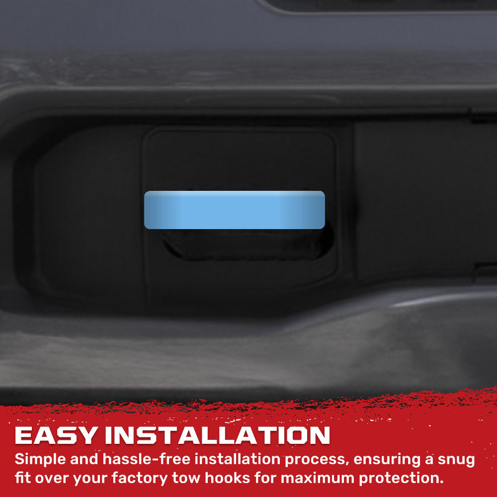 RECON Ram 21-26 RAM 1500 Tow Hook Covers 2-Piece Set of Silicone Covers Standard & LED Options - Multiple Colors