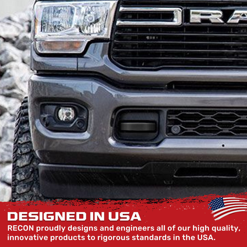 RECON Ram 21-26 RAM 1500 Tow Hook Covers 2-Piece Set of Silicone Covers Standard & LED Options - Multiple Colors