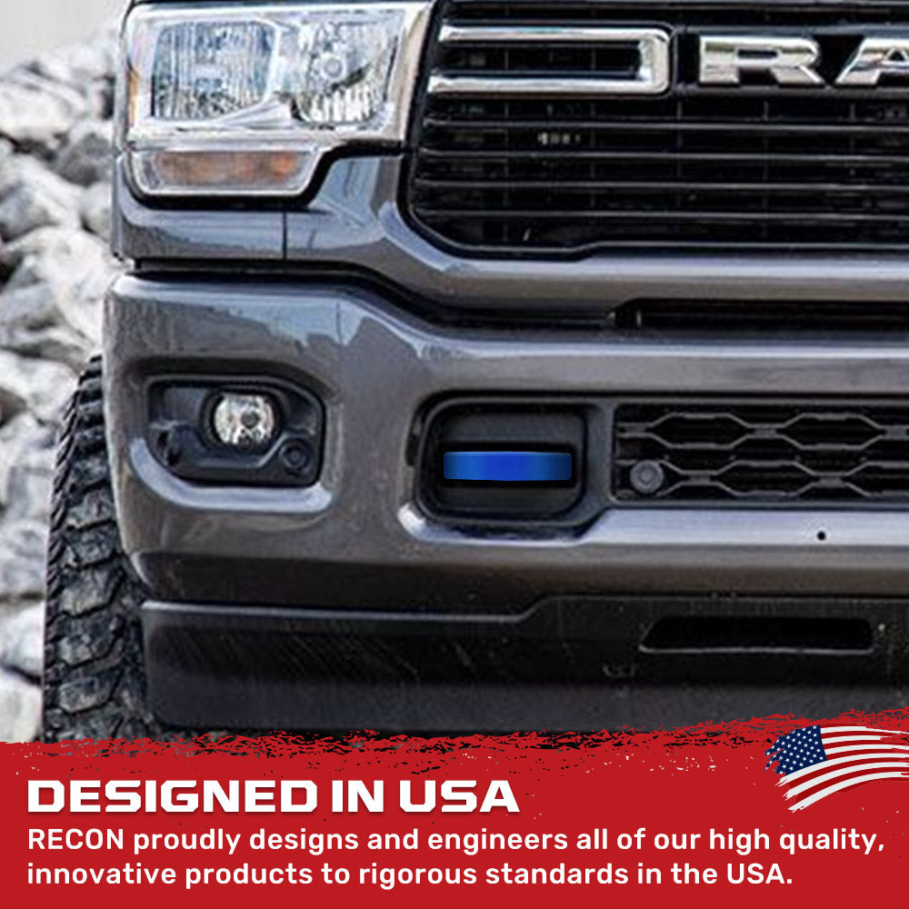 RECON Ram 21-26 RAM 1500 Tow Hook Covers 2-Piece Set of Silicone Covers Standard & LED Options - Multiple Colors