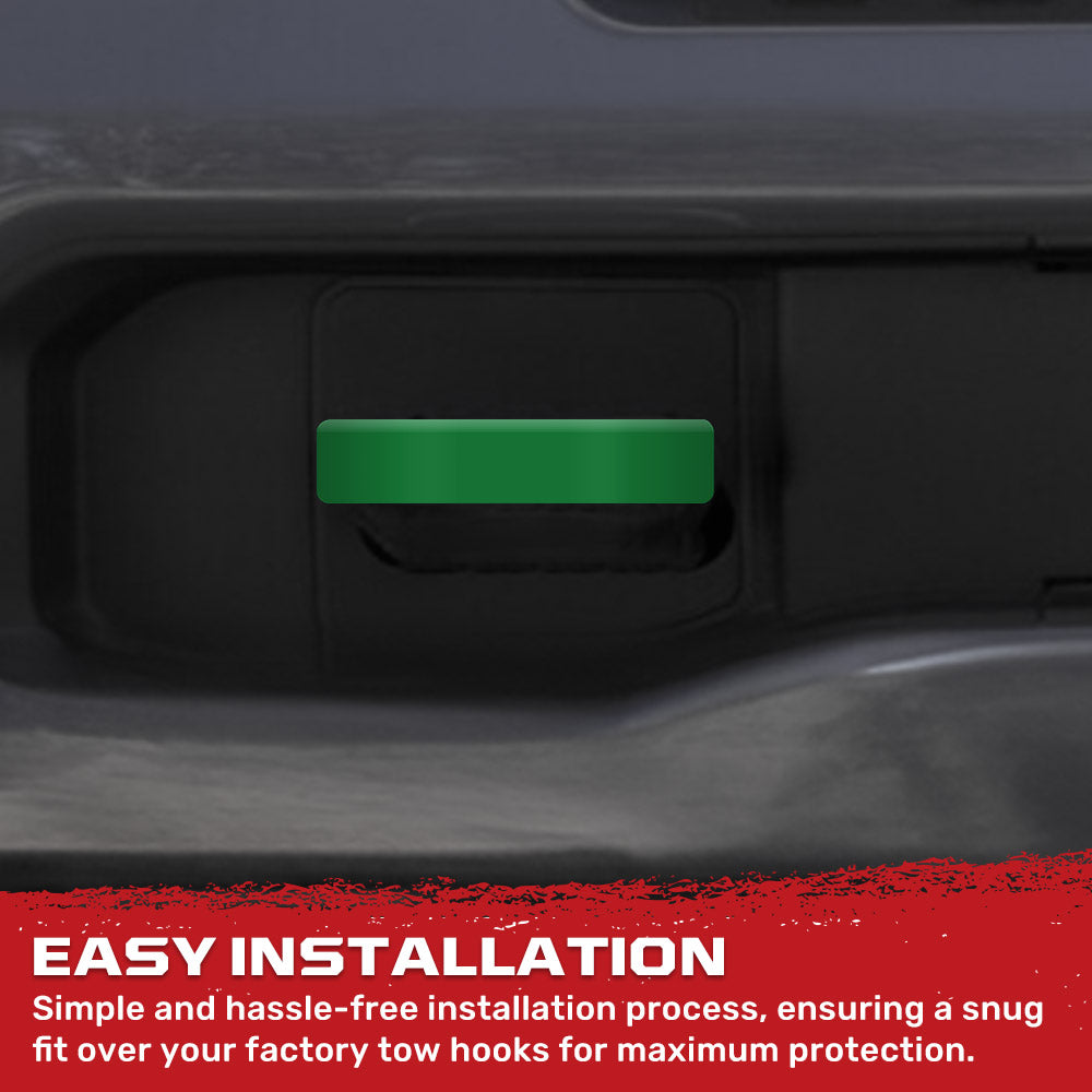RECON Ram 21-26 RAM 1500 Tow Hook Covers 2-Piece Set of Silicone Covers Standard & LED Options - Multiple Colors
