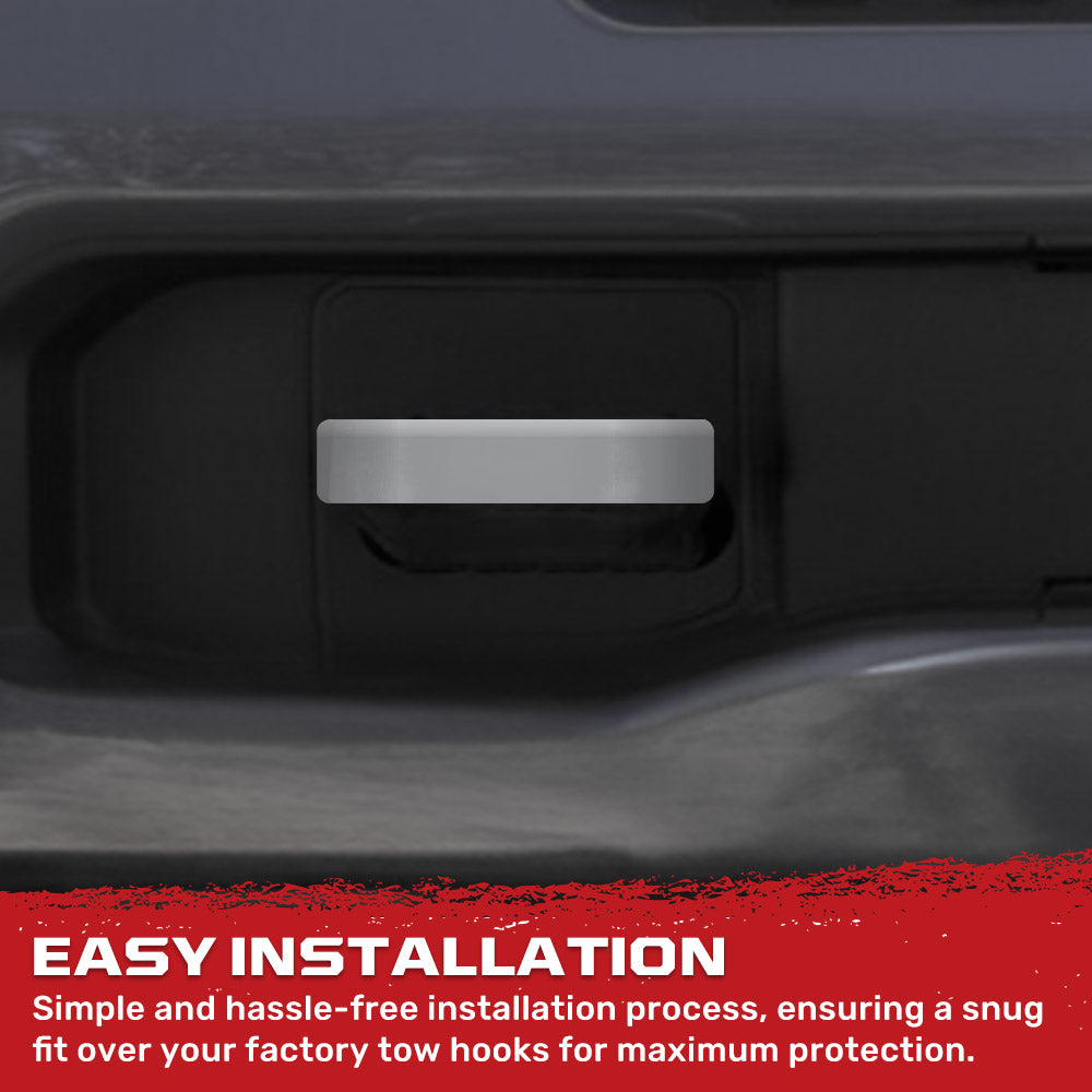 RECON Ram 21-26 RAM 1500 Tow Hook Covers 2-Piece Set of Silicone Covers Standard & LED Options - Multiple Colors