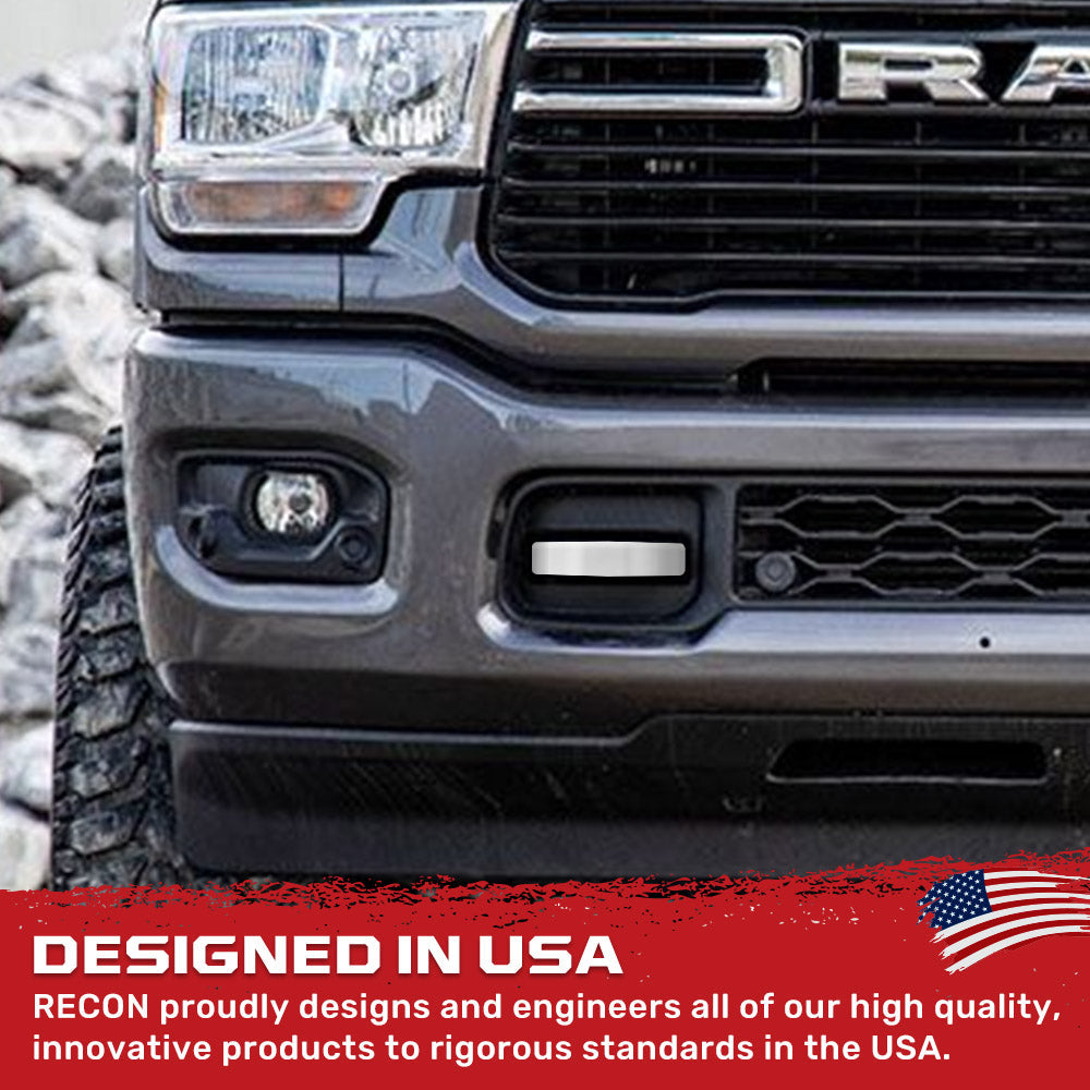 RECON Ram 21-26 RAM 1500 Tow Hook Covers 2-Piece Set of Silicone Covers Standard & LED Options - Multiple Colors