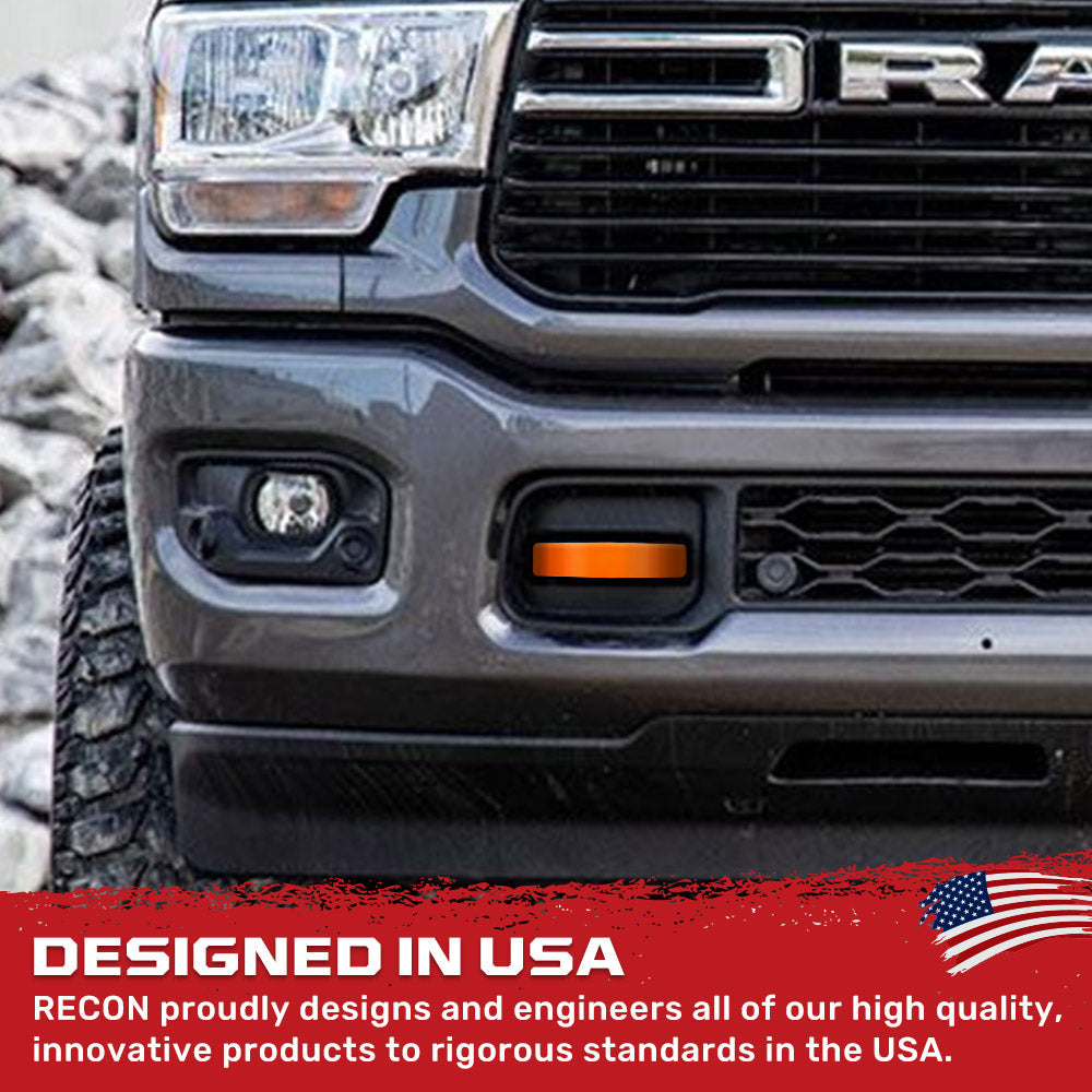 RECON Ram 21-26 RAM 1500 Tow Hook Covers 2-Piece Set of Silicone Covers Standard & LED Options - Multiple Colors