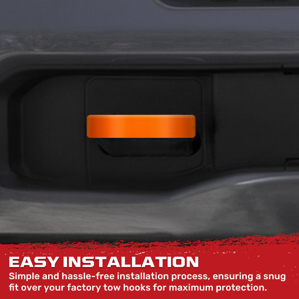 RECON Ram 21-26 RAM 1500 Tow Hook Covers 2-Piece Set of Silicone Covers Standard & LED Options - Multiple Colors