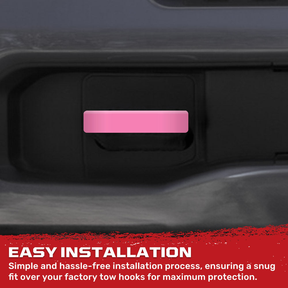 RECON Ram 21-26 RAM 1500 Tow Hook Covers 2-Piece Set of Silicone Covers Standard & LED Options - Multiple Colors