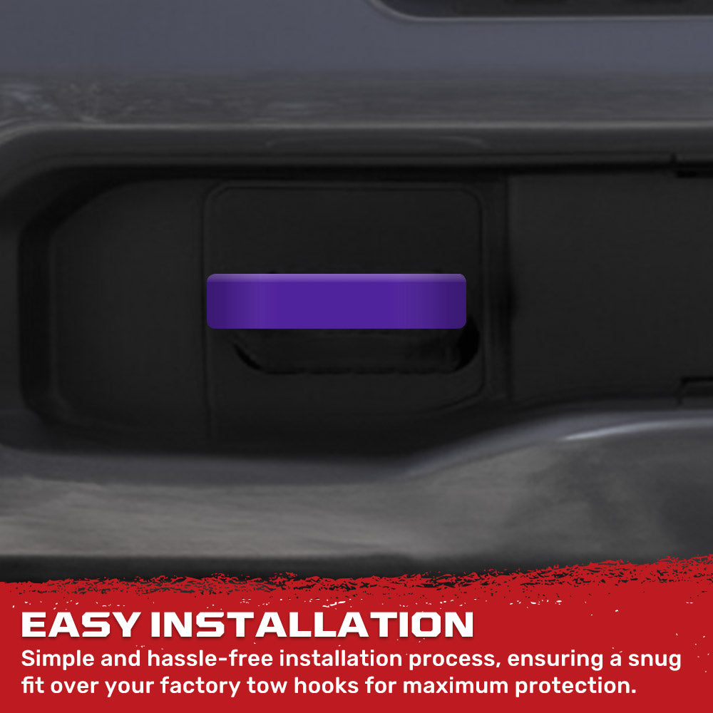 RECON Ram 21-26 RAM 1500 Tow Hook Covers 2-Piece Set of Silicone Covers Standard & LED Options - Multiple Colors