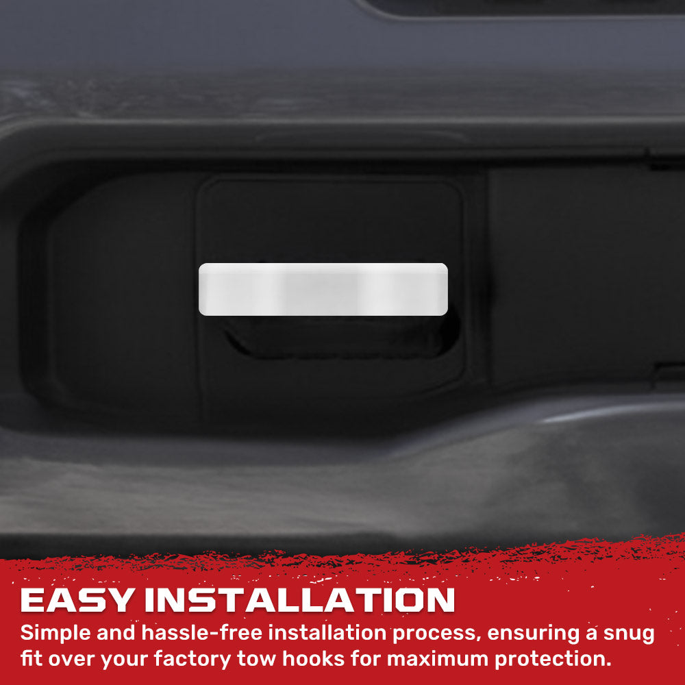 RECON Ram 21-26 RAM 1500 Tow Hook Covers 2-Piece Set of Silicone Covers Standard & LED Options - Multiple Colors