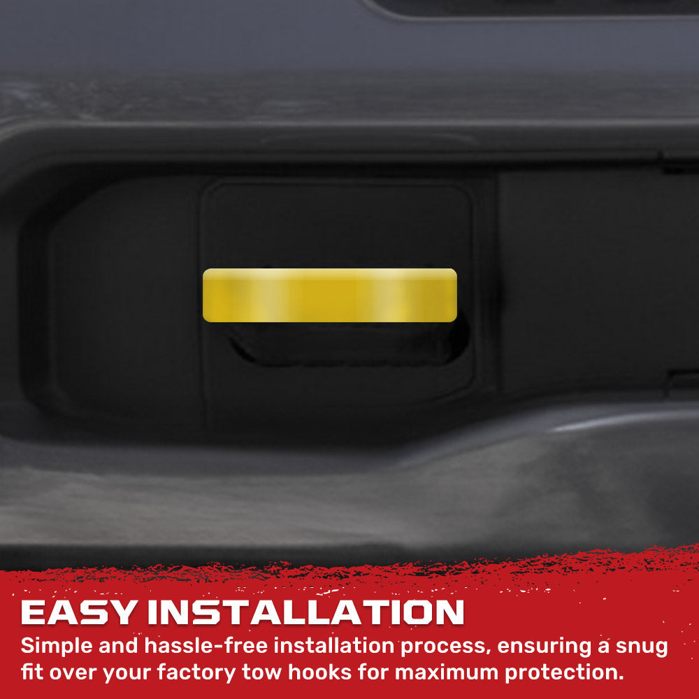 RECON Ram 21-26 RAM 1500 Tow Hook Covers 2-Piece Set of Silicone Covers Standard & LED Options - Multiple Colors