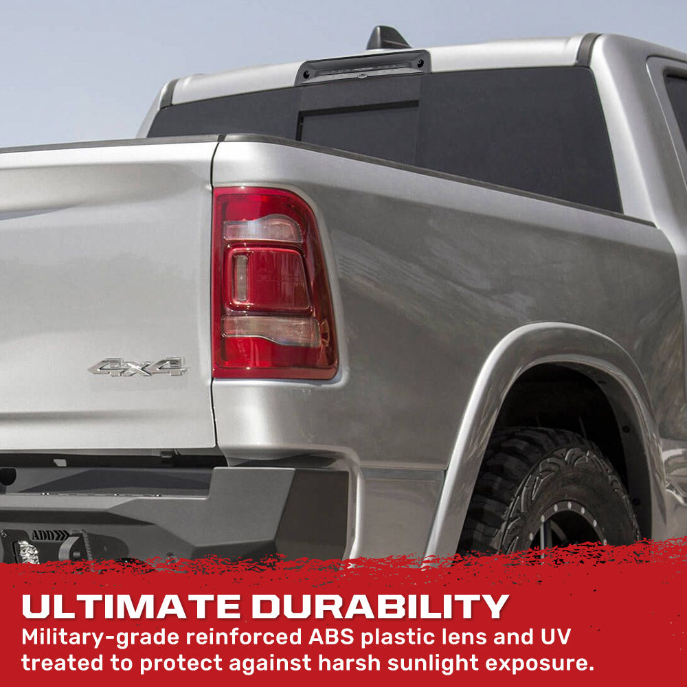 Recon Dodge 19-25 RAM 1500 Red LED 3rd Brake Light with Cargo Bed Camera and Smoked Lens