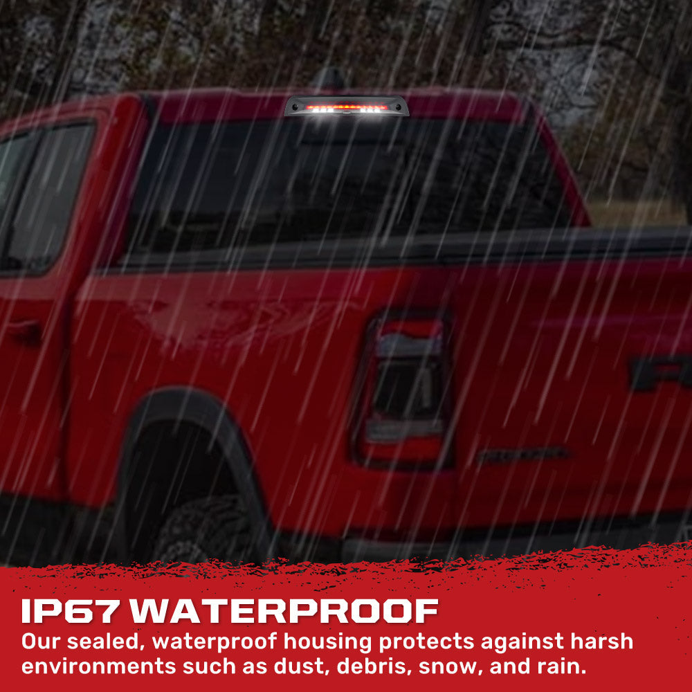Recon Dodge 19-25 RAM 1500 Red LED 3rd Brake Light with Cargo Bed Camera and Smoked Lens