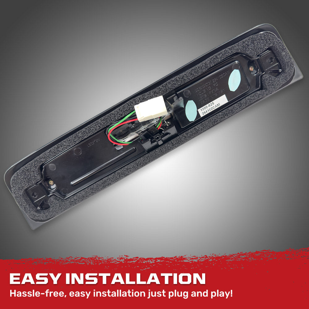 Recon Dodge 19-25 RAM 1500 Red LED 3rd Brake Light with Cargo Bed Camera and Clear Lens