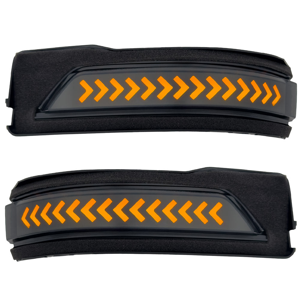 Dodge 19-24 RAM 1500 Side Mirror Lenses (2-Piece Set) Scanning LED Turn Signals - Multiple Lens & Colors