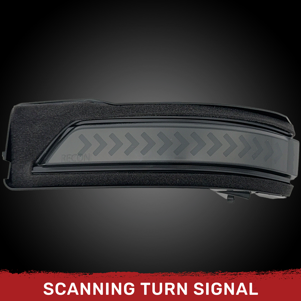 Dodge 19-24 RAM 1500 Side Mirror Lenses (2-Piece Set) Scanning LED Turn Signals - Multiple Lens & Colors