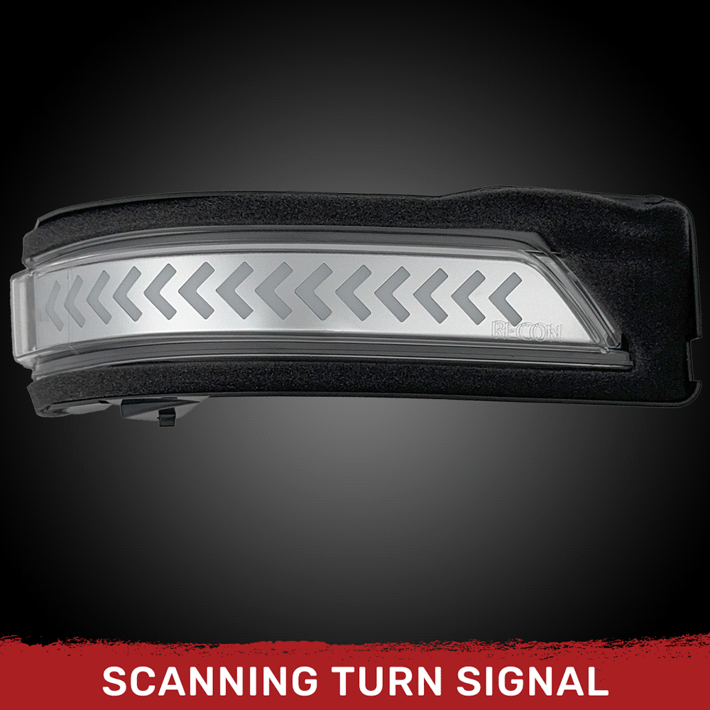 Dodge 19-24 RAM 1500 Side Mirror Lenses (2-Piece Set) Scanning LED Turn Signals - Multiple Lens & Colors