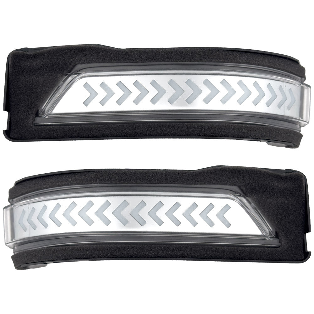 Dodge 19-24 RAM 1500 Side Mirror Lenses (2-Piece Set) Scanning LED Turn Signals - Multiple Lens & Colors