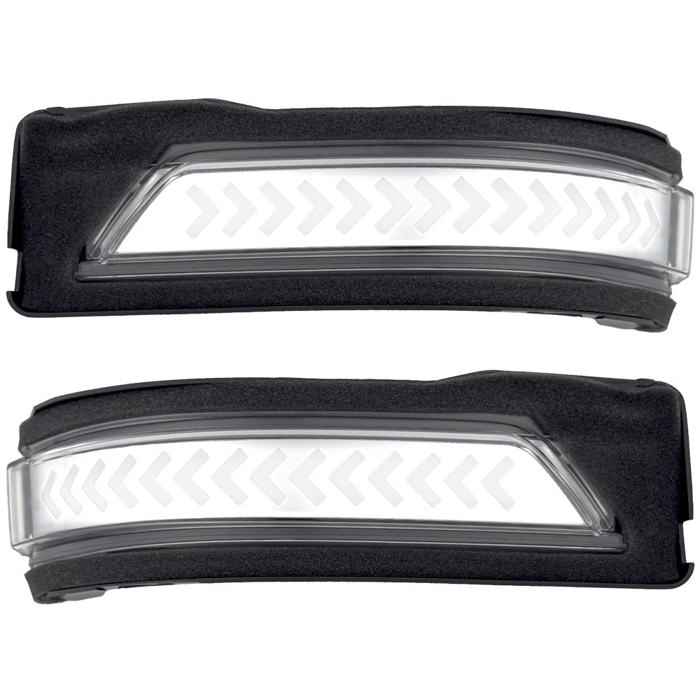 Dodge 19-24 RAM 1500 Side Mirror Lenses (2-Piece Set) Scanning LED Turn Signals - Multiple Lens & Colors