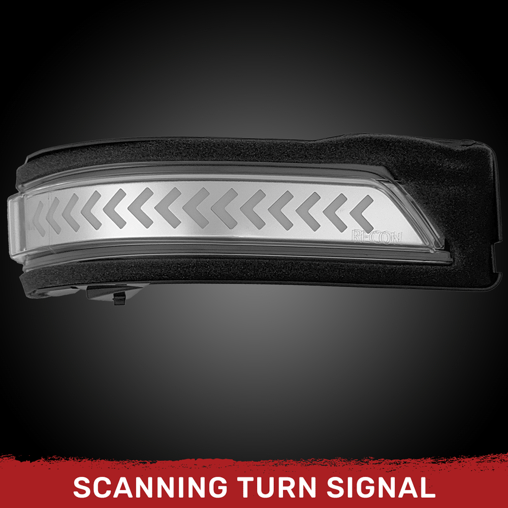 Dodge 19-24 RAM 1500 Side Mirror Lenses (2-Piece Set) Scanning LED Turn Signals - Multiple Lens & Colors