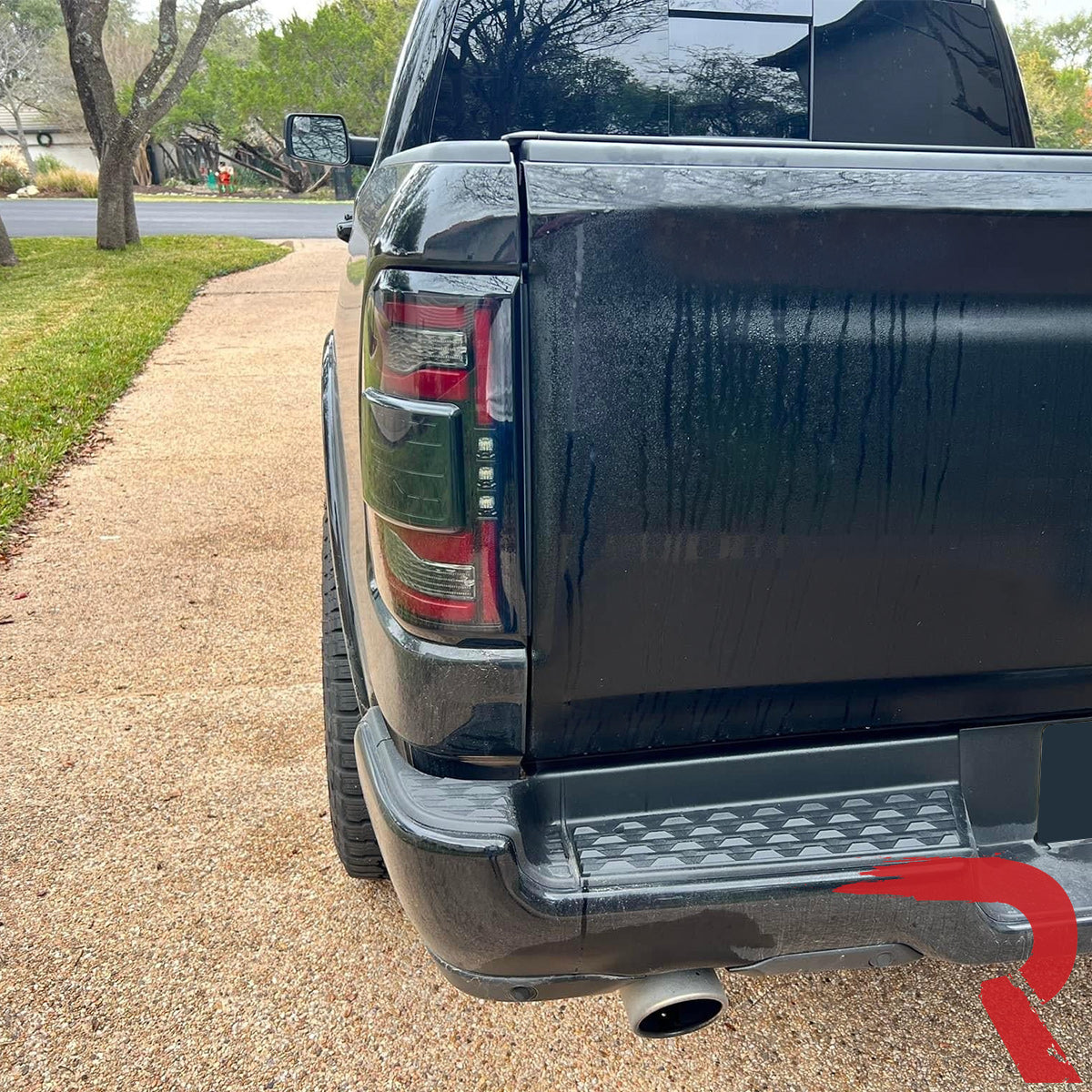 Dodge RAM 1500 19-23 Ultra Bright OLED Tail Lights w/ Scanning Red Turn Signals (Replaces OEM LED with BLIS) - Multiple Lens