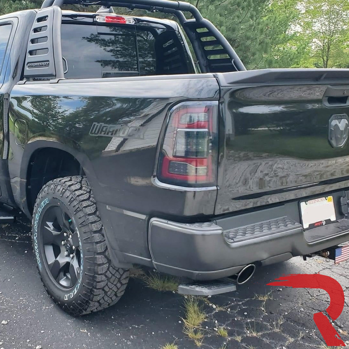 Dodge RAM 1500 19-23 Ultra Bright OLED Tail Lights w/ Scanning Red Turn Signals (Replaces OEM LED with BLIS) - Multiple Lens