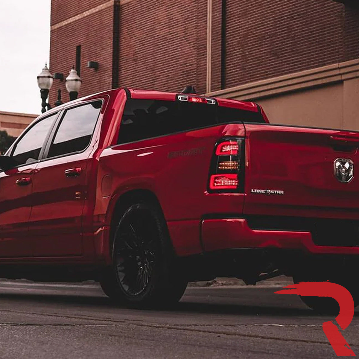 Dodge RAM 1500 19-23 Ultra Bright OLED Tail Lights w/ Scanning Red Turn Signals (Replaces OEM LED with *NO BLIS*) - Multiple Lens