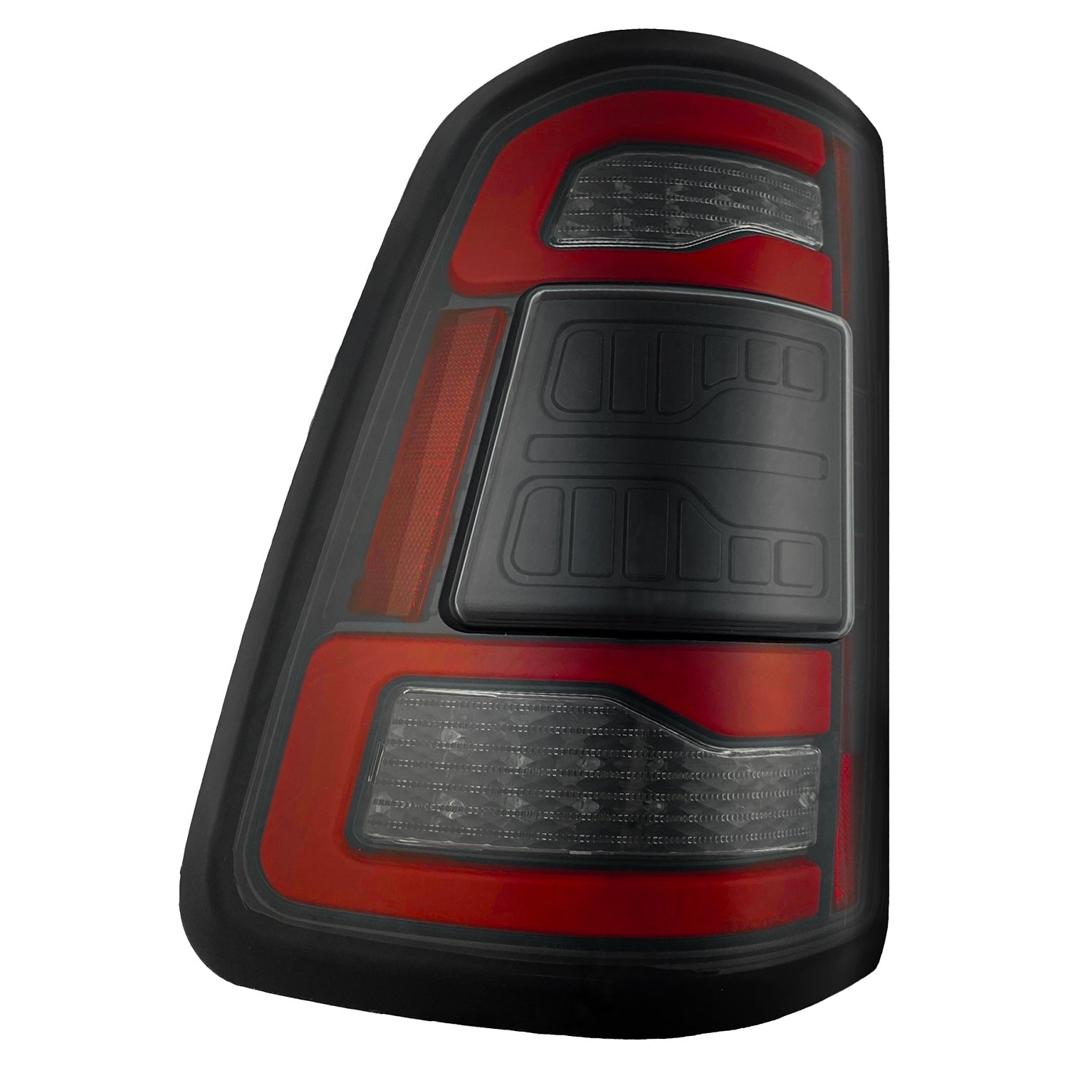Dodge RAM 1500 19-23 Ultra Bright OLED Tail Lights w/ Scanning Red Turn Signals (Replaces OEM LED with *NO BLIS*) - Multiple Lens