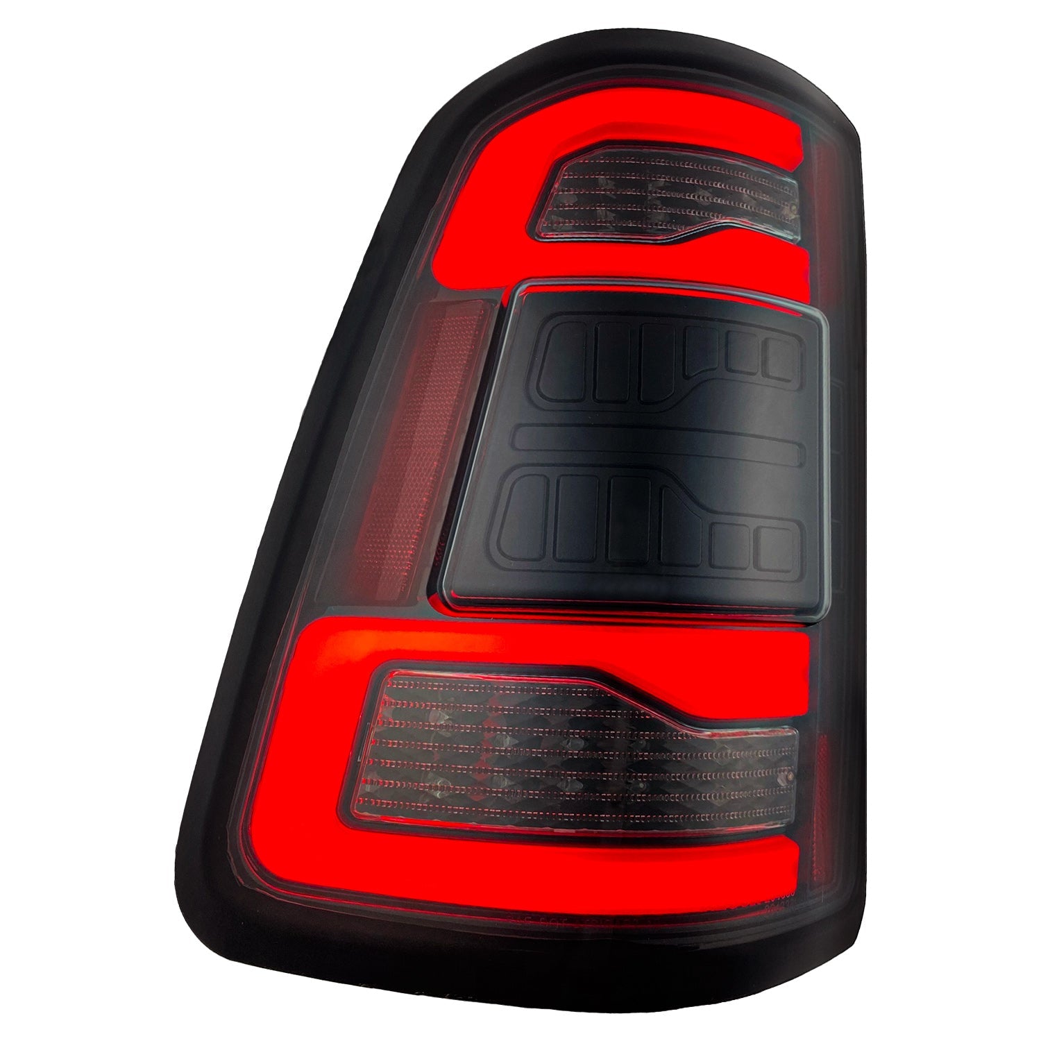 Dodge RAM 1500 19-23 Ultra Bright OLED Tail Lights w/ Scanning Red Turn Signals (Replaces OEM LED with *NO BLIS*) - Multiple Lens