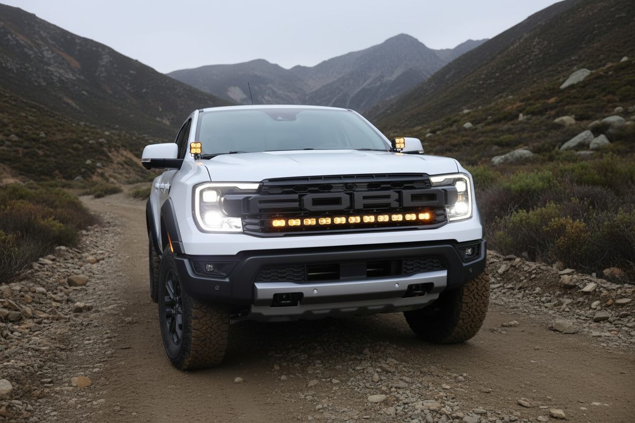 2024+ Ford Ranger Raptor Hood Mount/Ditch Lights - PRO