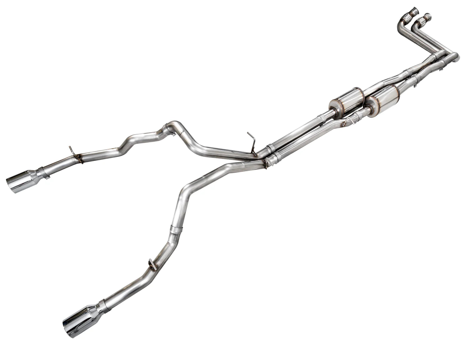 AWE Tuning 2025+ RAM 1500 3.0TT Rebel 0FG Cat-Back Exhaust w/ Chrome Silver Tips