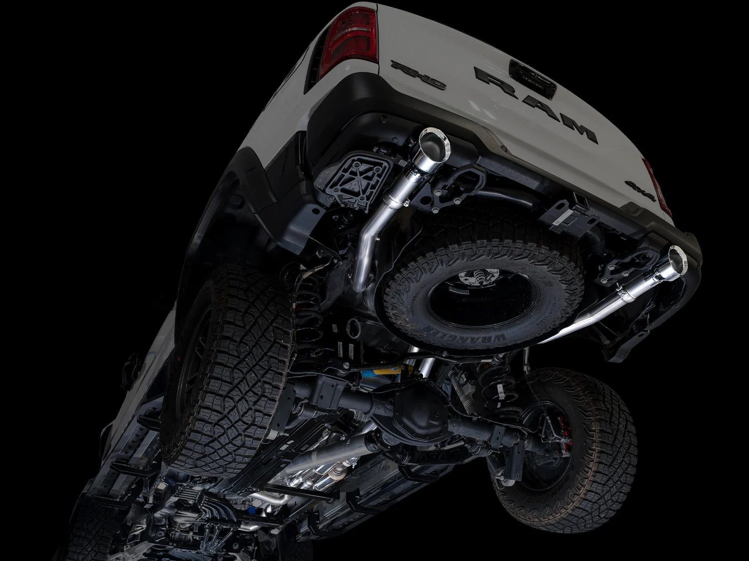 AWE 0FG Catback Exhaust for 2025+ RAM RHO Diamond Black Tips