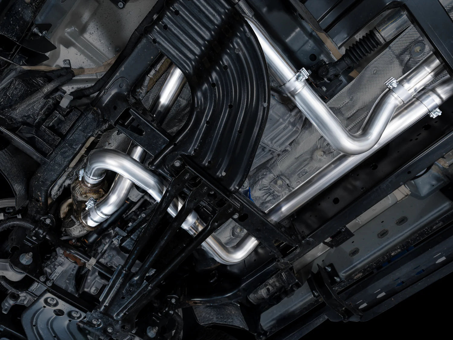 AWE 0FG Catback Exhaust for 2025+ RAM RHO Diamond Black Tips