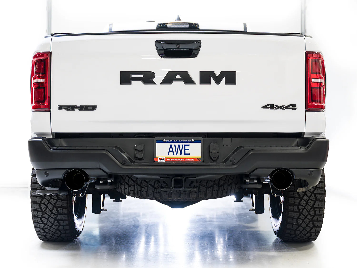 AWE 0FG Catback Exhaust for 2025+ RAM RHO Diamond Black Tips