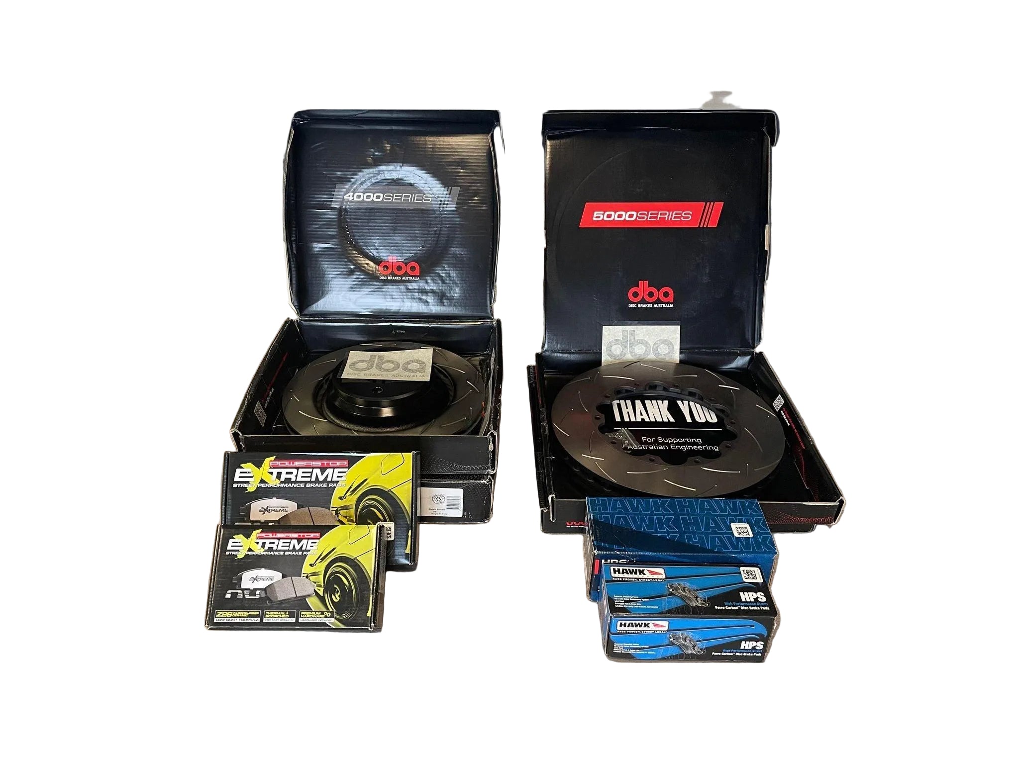 2015+ Dodge Charger / Challenger Hellcat / Scat Pack 6 Piston Front & Rear DBA 5000 Series Rotors and Pads Kit Assembled by 797 Performance