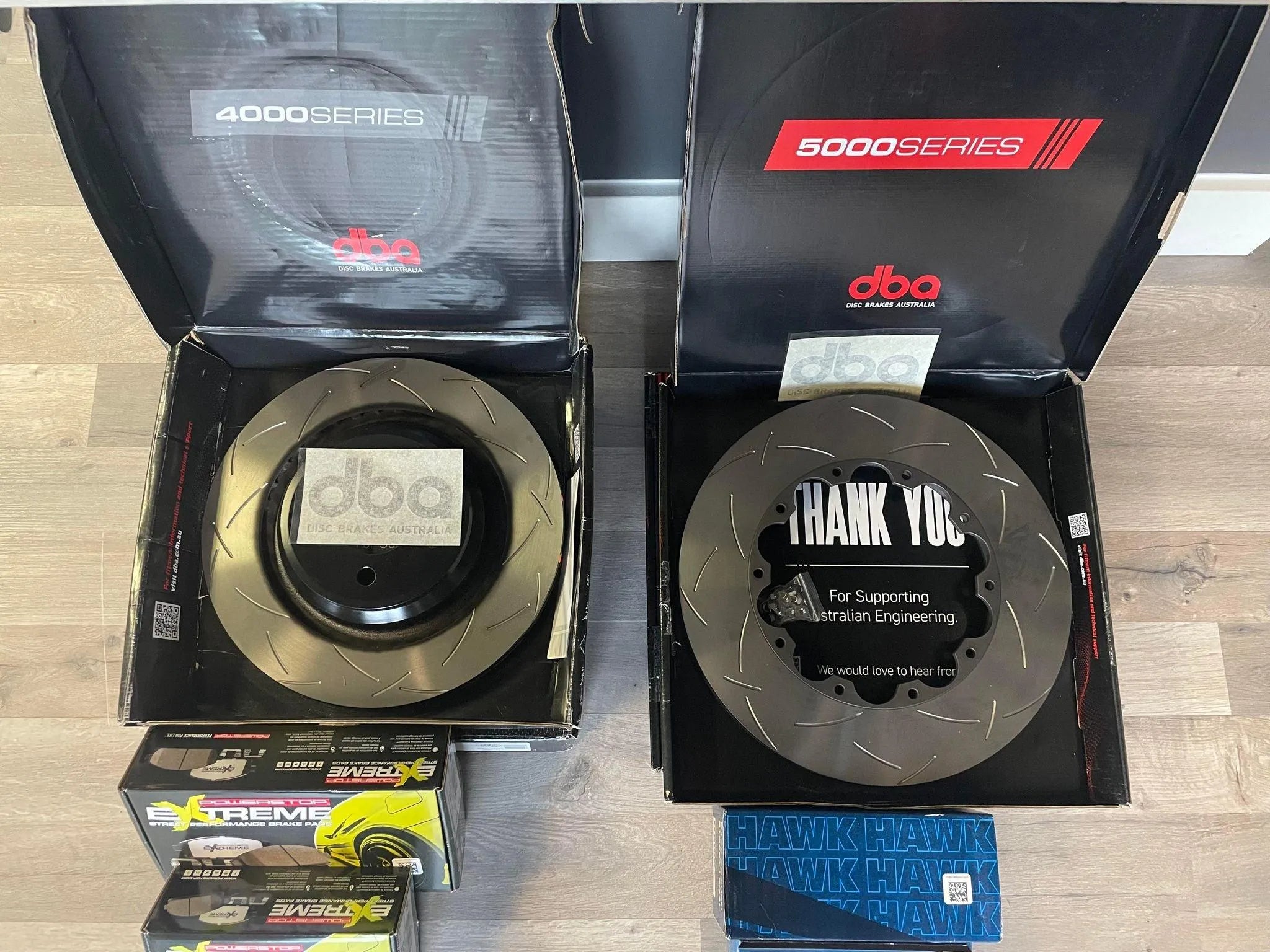 2018-2025 Hellcat Durango & 2018-2021 Jeep TrackHawk 6.2L 6 Piston Front & Rear Pads & Rotor Kit By 797 Performance