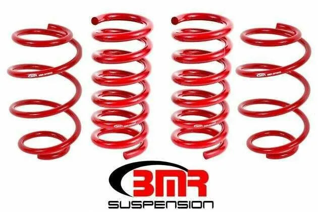 BMR 2015-2024 S550 Mustang Lowering Springs, Set Of 4, Minimal Drop, Performance