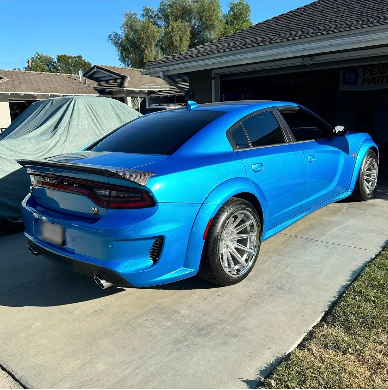 ANDERSON COMPOSITES DODGE CHARGER TYPE-PS CARBON FIBER REAR SPOILER 2015-2023