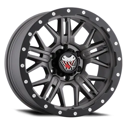 Mamba M25 Matte Grey w/ Black Lip Edge
