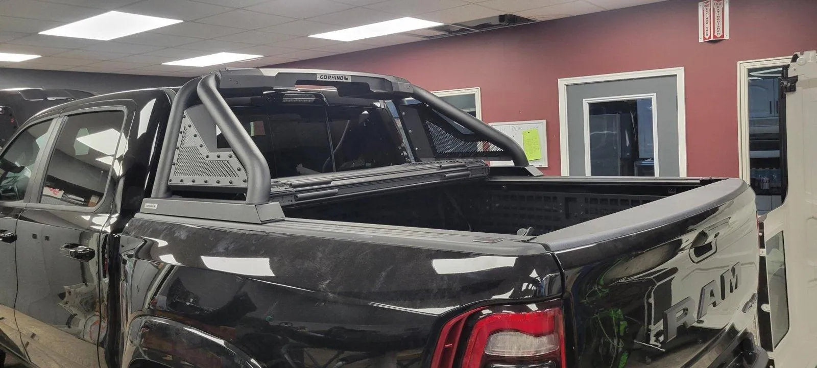 Go Rhino 2021-2024 RAM TRX & 2025 RAM RHO Sport Bar 2.0 Complete Kit w/Sport Bar + Retractable Light Mount